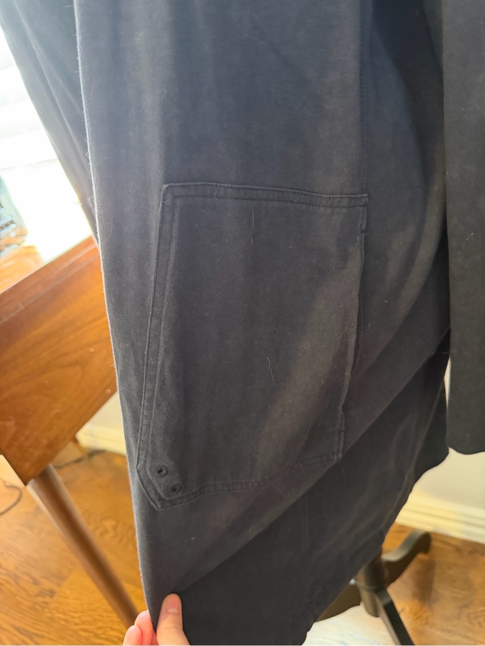 Navy Lands’ End Hoodie - Picture 4 of 5